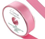 Eleganza Premium Grosgrain Ribbon 25mm x 20m Classic Pink No.07 - Ribbons